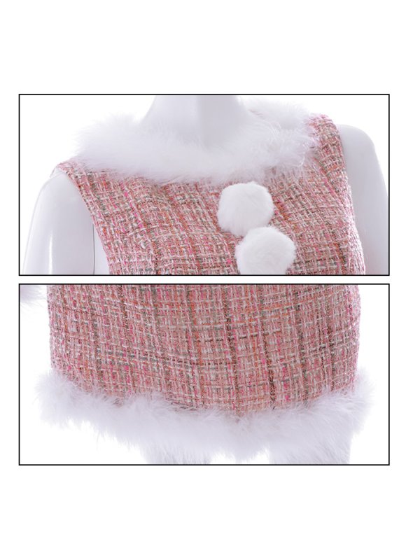 画像17: SALE!ミディアム丈/ ツイード/ ワンピースタイトサンタ【sugar nine サンタコス 5点セット】【XS-XLサイズ/3カラー】[YMT]