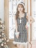 画像4: SALE!【サンタコス 4点セット】【XS-XLサイズ/2カラー】チェーンモチーフフロントジップタイトドレスサンタコスプレ[YMT]
