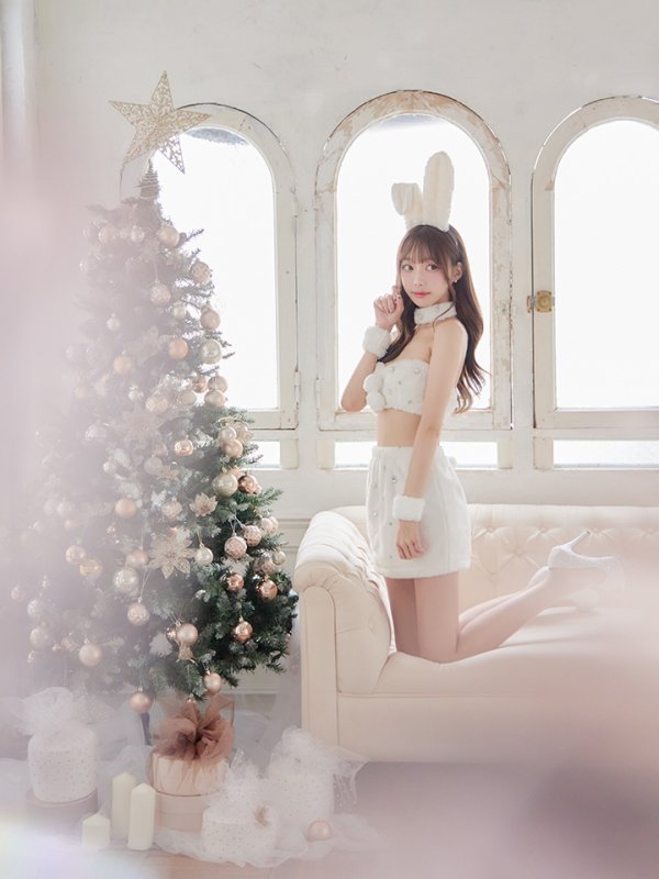 画像7: 【即日発送】もこもこバニービジューセットアップサンタ【sugar nine サンタコス 8点セット】【XS-Mサイズ/1カラー】[YMT]