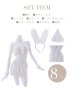 画像14: 【即日発送】もこもこバニービジューセットアップサンタ【sugar nine サンタコス 8点セット】【XS-Mサイズ/1カラー】[YMT]