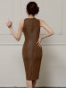 ブラウン　モデル：七瀬みほ　身長：162cm　着用サイズ：XSサイズ