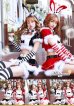 画像1: 【即日発送】【クリスマスコスプレ8点セット】【Malymoon/マリームーン】バニーサンタクロースコスチューム【フリーサイズ/2カラー】[YMT] (1)