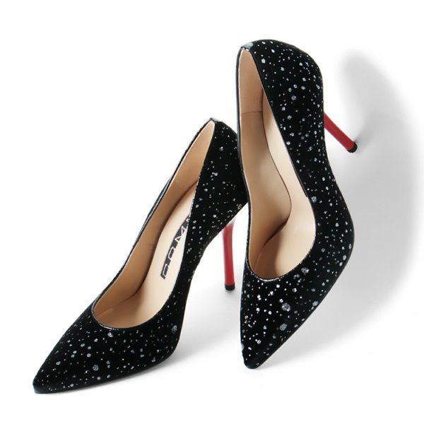 画像3: 【COMEX】 1color/ 10.5cmヒール/ ベロア/ ピンヒール/ 赤ヒール/ ポインテッドトゥ/ ハイヒール/ パンプス[OF02JH]