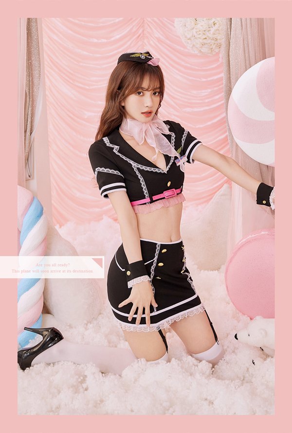 画像7: 【即日発送】ホットキャビンクルー【マリームーン】【ハロウィンコスプレ9点セット】【フリーサイズ/2カラー】[HC03]