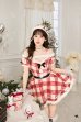 画像1: 【クリスマスコスプレ7点セット】【Malymoon/マリームーン】ホリデーチェックサンタ【フリーサイズ/1カラー】[OF03] (1)