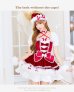 画像1: 【クリスマスコスプレ8点セット】【Malymoon/マリームーン】リボンケープドーリーサンタコスプレ【2サイズ/1カラー】【予約/12月上旬発送予定】[HC03] (1)