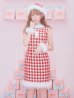 画像17: 【サンタコス 5点セット】ギンガムチェック タイトワンピースサンタコスプレ【XS-XLサイズ/2カラー】[YMT]