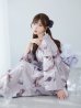 画像2: 【浴衣セール】ロマンティックピオニー浴衣 OBI-g-500-kj-8-GY / HIMO-900-yn-4-GYxGY / HEKO-800-sb-5-WH / YA-73-kn-GY / GETA-01-kj-3-IV/ [YMT] (2)
