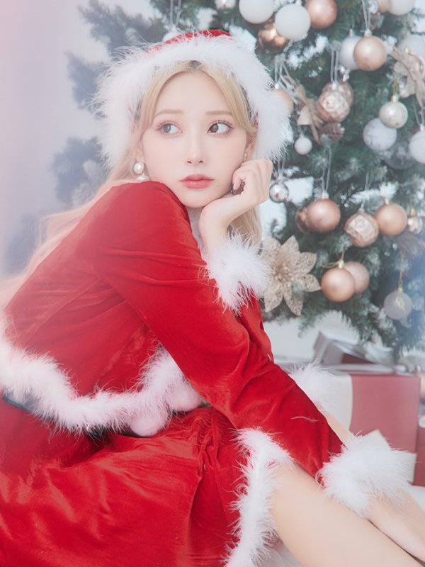 画像22: 【即日発送！】【サンタコス 5点セット】【S-XLサイズ/1カラー】ジャケット付きフレアサンタ[YMT]