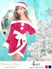 画像12: SALE!【サンタコス 4点セット】オフショルダーロングスリーブサンタコスプレ[YMT]