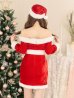 画像5: SALE!【サンタコス 4点セット】オフショルダーロングスリーブサンタコスプレ[YMT]