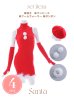 画像21: 【即日発送!】【サンタコス 4点セット】【S-Lサイズ/1カラー】ワンピースドレスサンタ[YMT]