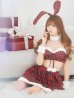 画像1: 【即日発送！】【サンタコス6点セット】【Fサイズ/1カラー】レッドチェックバニーサンタ[YMT][YMT] (1)