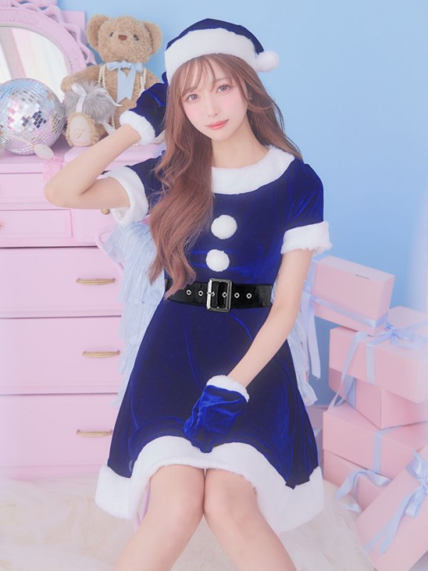 画像23: 【一部予約 / 11月上旬発送予定】【サンタコス 5点セット】【S-Lサイズ/2カラー】シンプルフレアサンタ[YMT]