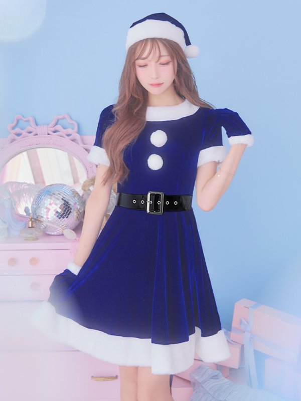 画像24: 【一部予約 / 11月上旬発送予定】【サンタコス 5点セット】【S-Lサイズ/2カラー】シンプルフレアサンタ[YMT]