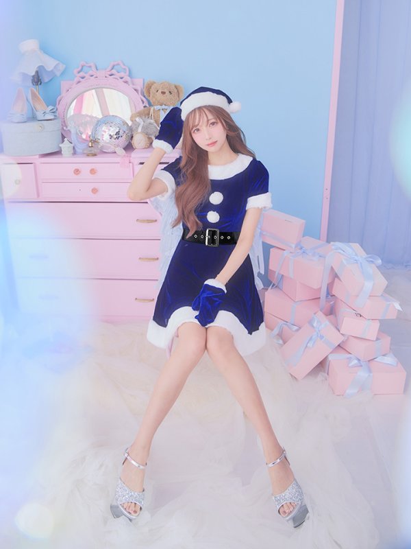 画像26: 【一部予約 / 11月上旬発送予定】【サンタコス 5点セット】【S-Lサイズ/2カラー】シンプルフレアサンタ[YMT]