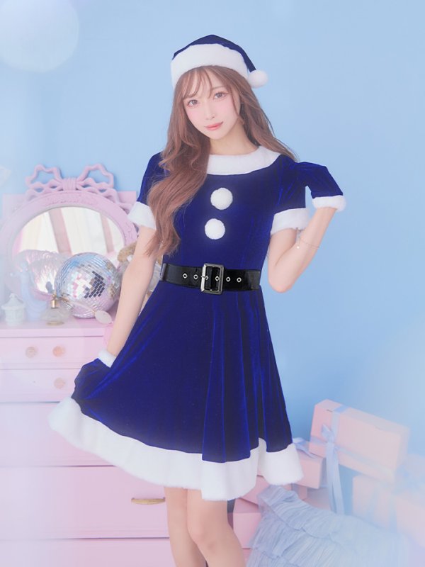 画像27: 【一部予約 / 11月上旬発送予定】【サンタコス 5点セット】【S-Lサイズ/2カラー】シンプルフレアサンタ[YMT]