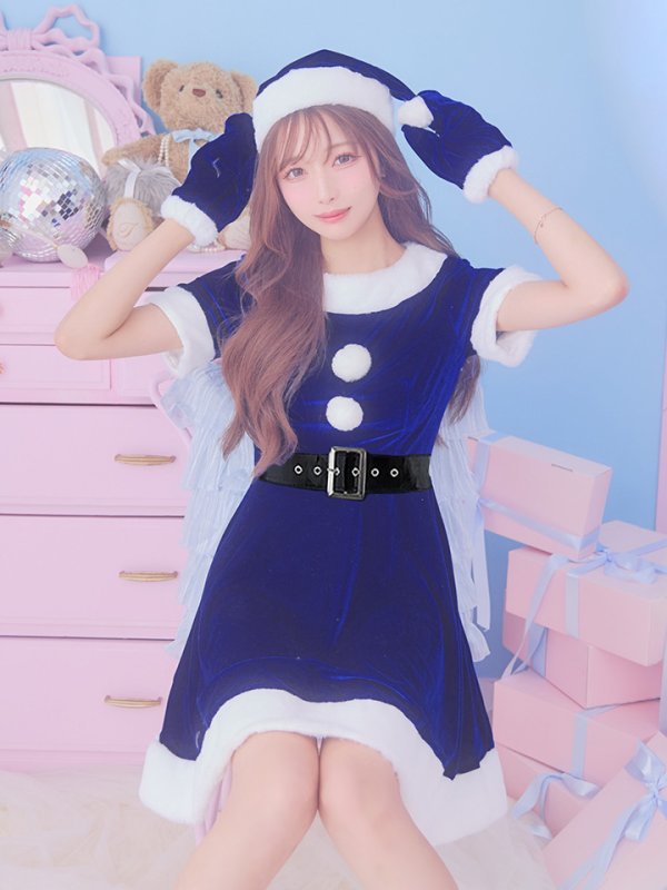 画像28: 【一部予約 / 11月上旬発送予定】【サンタコス 5点セット】【S-Lサイズ/2カラー】シンプルフレアサンタ[YMT]