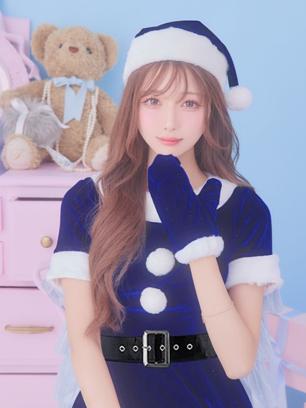 画像29: 【一部予約 / 11月上旬発送予定】【サンタコス 5点セット】【S-Lサイズ/2カラー】シンプルフレアサンタ[YMT]