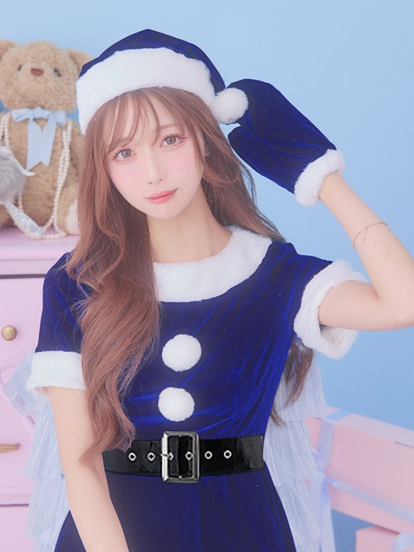 画像32: 【一部予約 / 11月上旬発送予定】【サンタコス 5点セット】【S-Lサイズ/2カラー】シンプルフレアサンタ[YMT]