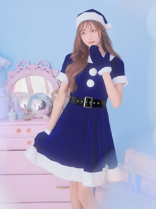 画像33: 【一部予約 / 11月上旬発送予定】【サンタコス 5点セット】【S-Lサイズ/2カラー】シンプルフレアサンタ[YMT]