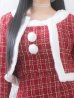 画像12: SALE!【サンタコス 6点セット】【XS-Lサイズ/1カラー】ツイードジャケットチェックセットアップサンタコスプレ[YMT]