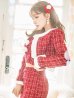 画像25: SALE!【サンタコス 6点セット】【XS-Lサイズ/1カラー】ツイードジャケットチェックセットアップサンタコスプレ[YMT]