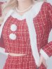 画像16: SALE!【サンタコス 6点セット】【XS-Lサイズ/1カラー】ツイードジャケットチェックセットアップサンタコスプレ[YMT]