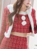画像6: SALE!【サンタコス 6点セット】【XS-Lサイズ/1カラー】ツイードジャケットチェックセットアップサンタコスプレ[YMT]