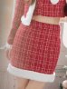 画像7: SALE!【サンタコス 6点セット】【XS-Lサイズ/1カラー】ツイードジャケットチェックセットアップサンタコスプレ[YMT]