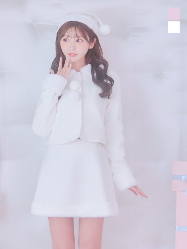 画像1: SALE!【サンタコス 4点セット】【S-Mサイズ/2カラー】ジャケットセットアップサンタ[YMT]