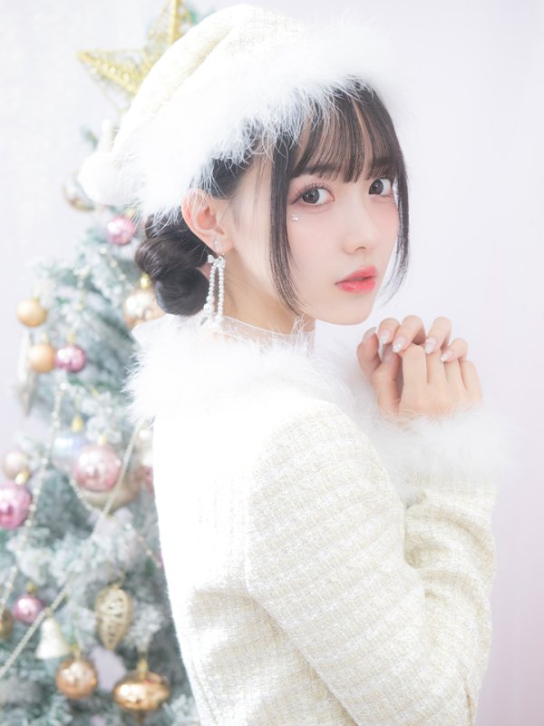 画像26: SALE!【サンタコス 3点セット】【XS-Lサイズ/2カラー】ロングスリーブツイードサンタコスプレ[YMT]