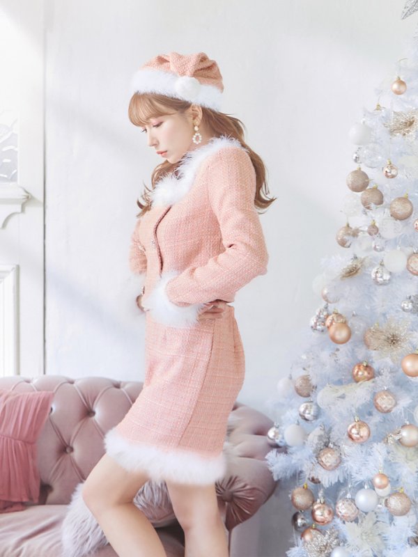 画像24: SALE!【サンタコス 3点セット】【XS-Lサイズ/2カラー】ロングスリーブツイードサンタコスプレ[YMT]