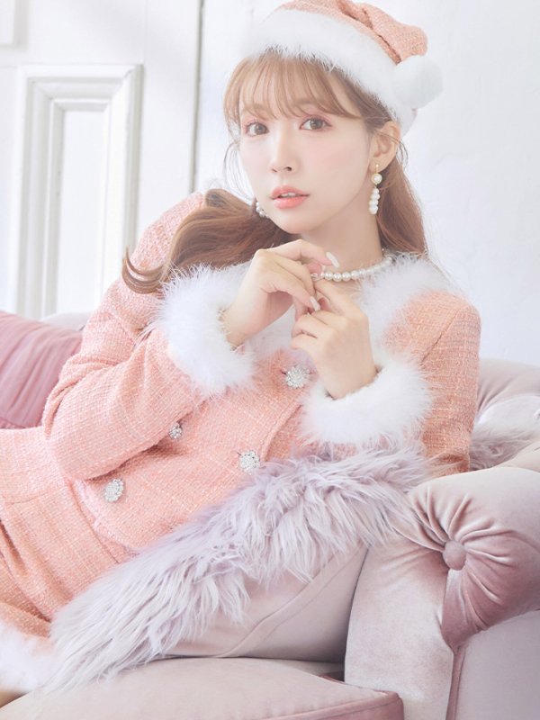 画像27: SALE!【サンタコス 3点セット】【XS-Lサイズ/2カラー】ロングスリーブツイードサンタコスプレ[YMT]