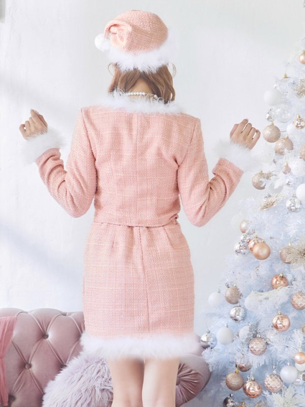 画像33: SALE!【サンタコス 3点セット】【XS-Lサイズ/2カラー】ロングスリーブツイードサンタコスプレ[YMT]