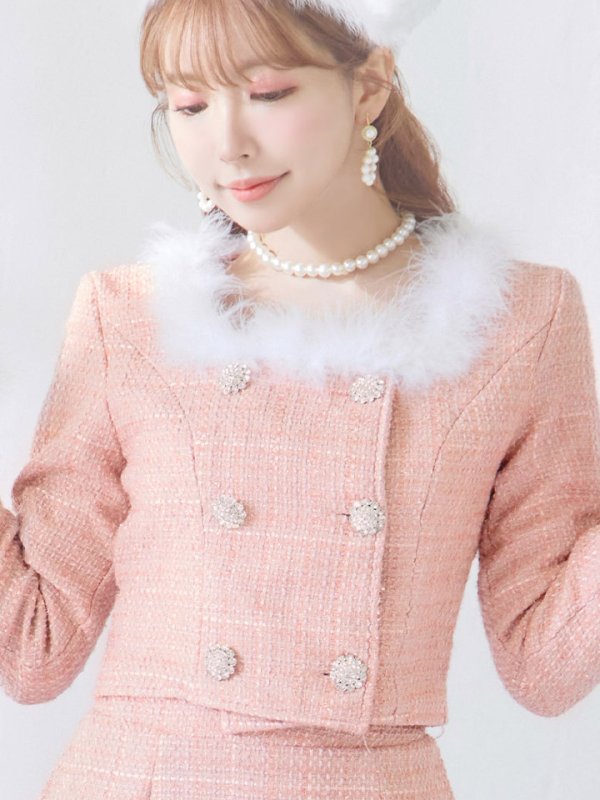 画像34: SALE!【サンタコス 3点セット】【XS-Lサイズ/2カラー】ロングスリーブツイードサンタコスプレ[YMT]