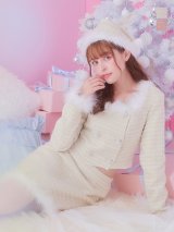SALE!【サンタコス 3点セット】【XS-Lサイズ/2カラー】ロングスリーブツイードサンタコスプレ[YMT]