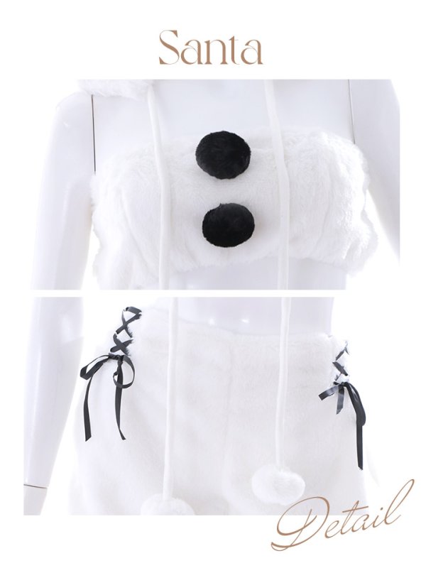 画像23: 【即日発送！】【サンタコス8点セット】【Fサイズ】もこもこシロクマセットアップ[YMT]