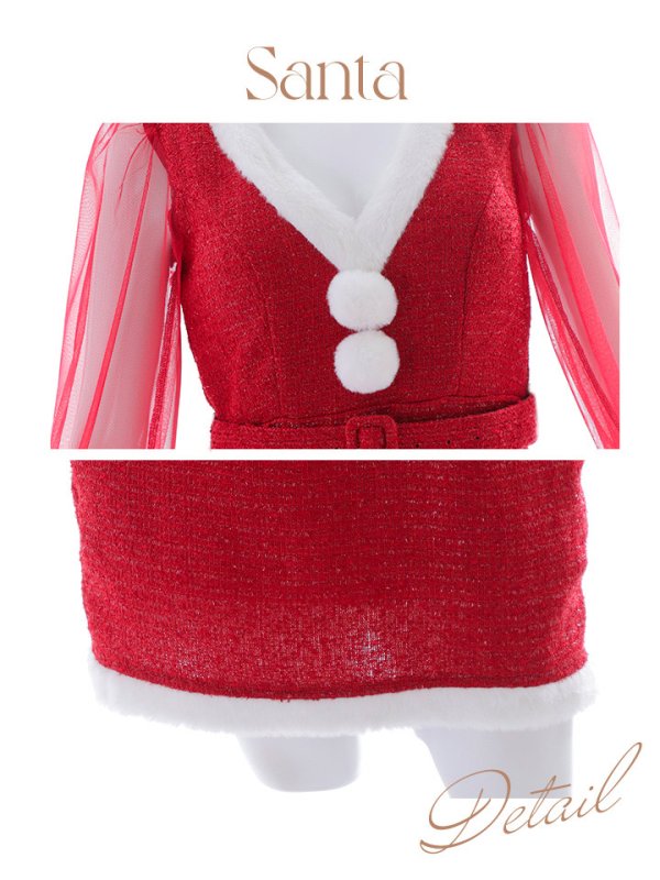 画像19: SALE!【サンタコス 4点セット】【S-Lサイズ/1カラー】セクシーツイードサンタ[YMT]
