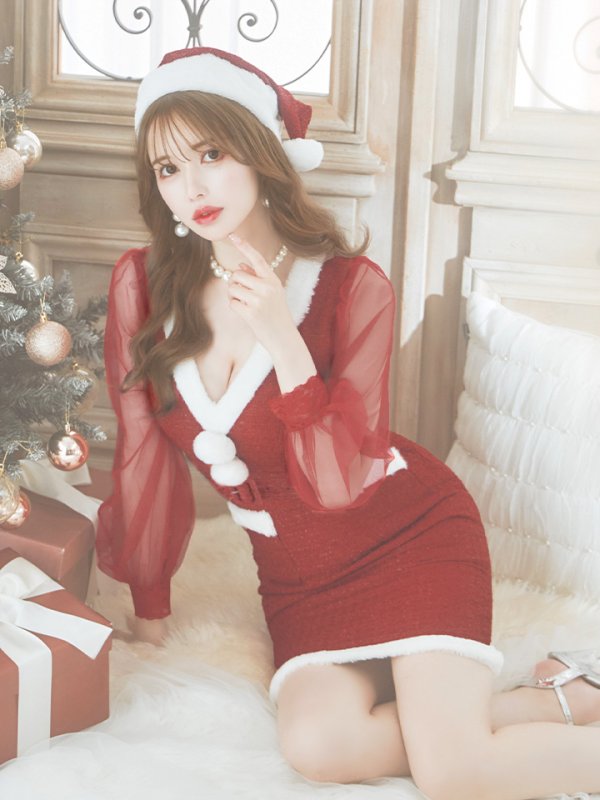 画像3: SALE!【サンタコス 4点セット】【S-Lサイズ/1カラー】セクシーツイードサンタ[YMT]