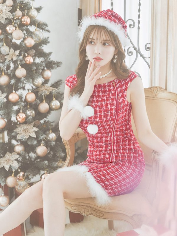 画像3: SALE!【サンタコス 4点セット】【S-Lサイズ/1カラー】ワンピースドレスサンタ[YMT]