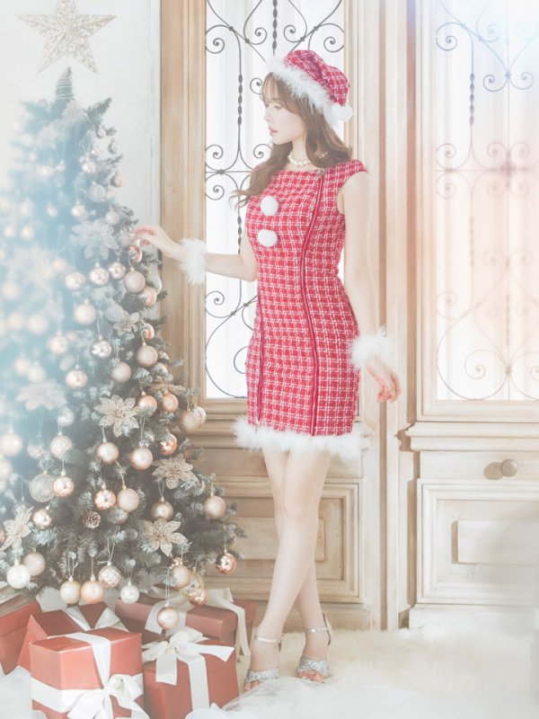 画像5: SALE!【サンタコス 4点セット】【S-Lサイズ/1カラー】ワンピースドレスサンタ[YMT]