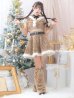 画像4: 【即日発送！】【サンタコス 6点セット】【S-Lサイズ/1カラー】セットアップフレアサンタ[YMT]