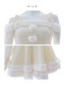 画像18: 【即日発送】【サンタコス 3点セット】【XS-XLサイズ/1カラー】オフショルダーシアーチュールフレアサンタコスプレ[YMT]