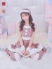 画像1: 即日発送!【サンタコス 5点セット】【S-Lサイズ/3カラー】ツイードチェック2段フレアスカートサンタコスプレ[YMT] (1)