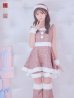 画像2: 即日発送!【サンタコス 5点セット】【S-Lサイズ/3カラー】ツイードチェック2段フレアスカートサンタコスプレ[YMT] (2)