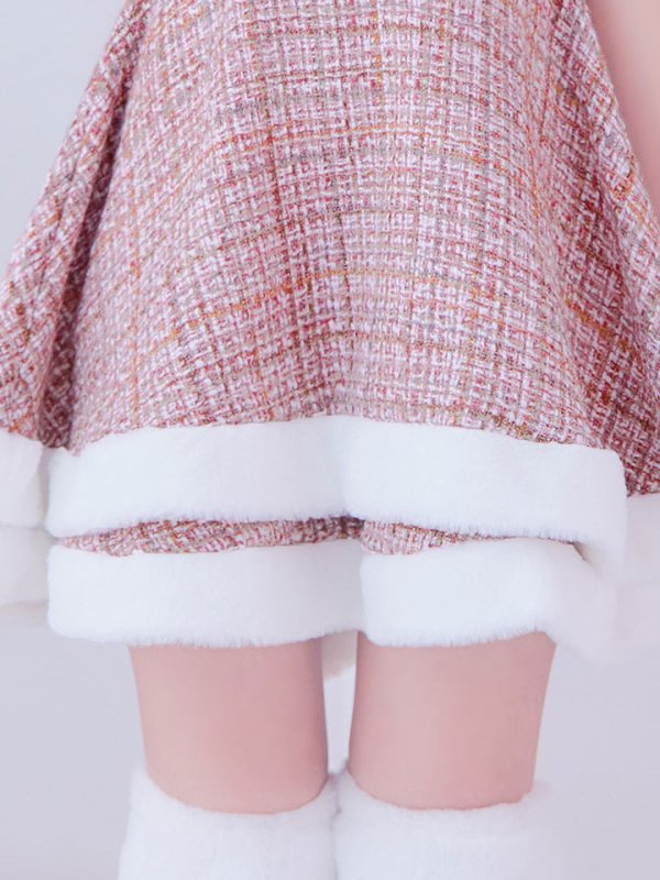 画像17: 即日発送!【サンタコス 5点セット】【S-Lサイズ/3カラー】ツイードチェック2段フレアスカートサンタコスプレ[HC02]