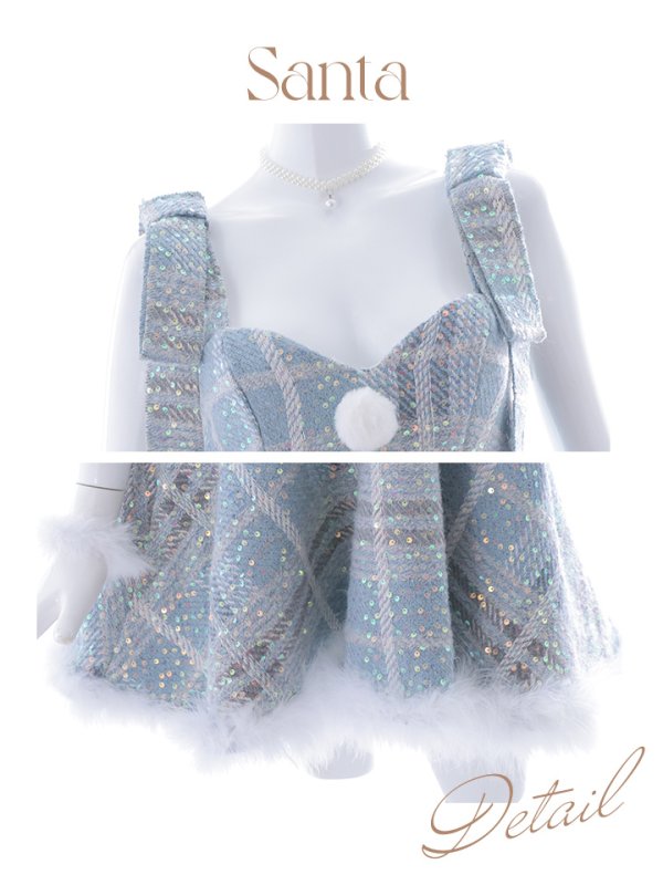 画像32: 【即日発送】【サンタコス4点セット】【S-Lサイズ/1カラー】フレアツイードサンタ[YMT]