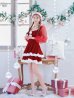 画像14: 【即日発送】【サンタコス 3点セット】【S-Lサイズ/1カラー】チュールシアーフレアサンタコスプレ[YMT]