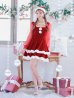 画像3: 【即日発送】【サンタコス 3点セット】【S-Lサイズ/1カラー】チュールシアーフレアサンタコスプレ[YMT]